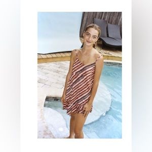 UO Beach Ruffle Mini Dress